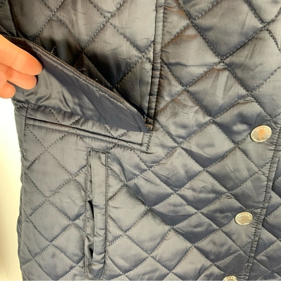 Laundry by Shelli Segal Black Puffer Coat Removable Hood Cheetah Lining sz XS - Picture 12 of 14